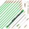 FTIHTRY 14FT Fiberglass Running Electrical Wire Glow Rods Wire Pulling with 8 Different Attachments Fish Rods Electrical Kit and Fish Tape Wire Puller
