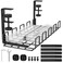 REFLYING Under Desk Cable Management Tray L 157 W 63 No Drill Steel Desk Cable Organizers Wire Management Tray