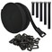 UONIKA 40ft Hook and Loop Straps with 60 Buckles Adjustable Reusable Cable Straps Arbitrarily Cut Fixing Nylon Cinch Strap