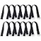 VIGAER 18 inch Extend Cable Strap and Adjustable Securing Strap with Buckle 12 PCS Reusable Hook and Loop Fastening Nylon Cable Tie Wrap