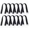 VIGAER 18 inch Extend Cable Strap and Adjustable Securing Strap with Buckle 12 PCS Reusable Hook and Loop Fastening Nylon Cable Tie Wrap