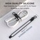 UMUST Silicone Cable Straps 10pcs ExtraLong Reusable Hanging Organizer for Cables Kitchen Home School Black White