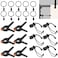 Rustark 22Pcs Backdrop Kit with Clips Clamps Rings Spring Clamps for Photography Video Studio