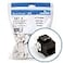 Leviton Extreme 6 QuickPort Connector CAT 6 25Pack 61110BB6 Brown
