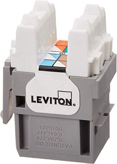 Leviton Extreme Quick Port Connector 25Pack 61110BG6 Gray