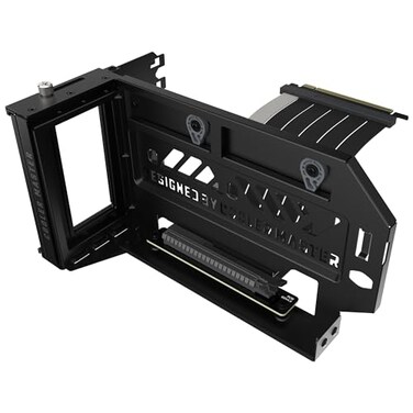 Cooler Master Vertical GPU Holder Kit V3 for EATXATXmATX PC Case PCIE 40 Devices Adjustable Modular Video Card Support Thick SGCC Steel Bracket 165 mm Riser Cable Included Black