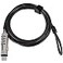 PUSOKEI Laptop Cable Locks Combination Cable Lock 4 Digital Password Security Anti Theft Lock for USB Devices Equipment Notebook Computer