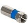 On-Q Legrand OnQ Compression Quad Shield F Plug Coax Cable Connector RCA Plug Composite Cable Nickel AC300810 RG6U 10 Pack
