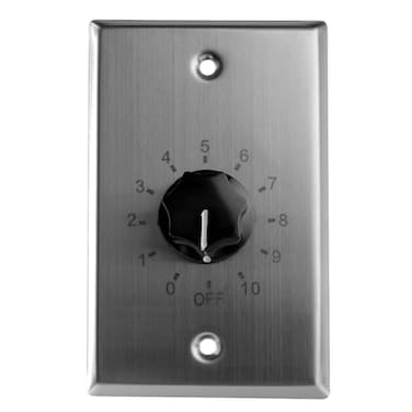 Skywalker Saga Elite Stainless Steel Volume Control Wall Plate 10W 25707V