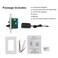 Herdio Bluetooth Wall Amplifier 4 Channels Volume Control Wall Plate USBMICAUX35mm Inputs Connect 4 Speakers with 12V 3A Power SupplyHWA16BT4CH