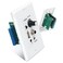 Herdio Bluetooth Wall Amplifier 4 Channels Volume Control Wall Plate USBMICAUX35mm Inputs Connect 4 Speakers with 12V 3A Power SupplyHWA16BT4CH
