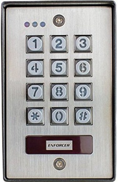 Seco-Larm SecoLarm SK1123SPQ Vandal Resistant Outdoor Access Control Keypad with Proximity Reader 4 Available Programmable Access Modes for All 3 Outputs