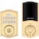 Kwikset HomeConnect 620 ZWave Long Range Enabled Keypad Smart Lock Convenient Keyless Entry Customizable User Codes Ring Alarm Compatible Hub Required Sold Separately Polished Brass Traditional