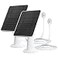 WININMETA Solar Panel Charger Compatible with Arlo Pro 5SPro 4Pro 3Pro 3 FloodlightUltraUltra 2 Camera 6V 45W Solar Panels Charging IP65 Weatherproof w 98ft Charging Cable Adjustable Wall Mount 2 Pack