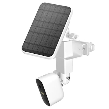 OkeMeeo Adjustable 2 in 1 Security Camera and Solar Panel Gutter Mount Compatible with WyzeReolinkArlo Solar Panel for Maximum Sunlight