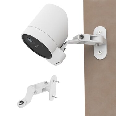 Teccle Metal Wall Mount Compatible with SimpliSafe Outdoor Camera Series 2 Screw Mount AntiDrop Adjustment Swivel Mount Bracket Provide Better Viewing Angles Camera Not Included 2
