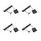 LORADAR 7ft Retractable Cable with Double Sided Adhesive for Gaming Controller Tablets Mobile Phones Other Hardware Showroom and Controller TV DVD Remote Control Tether 4Pack
