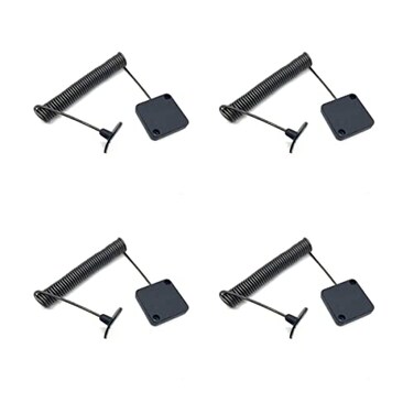 LORADAR 7ft Retractable Cable with Double Sided Adhesive for Gaming Controller Tablets Mobile Phones Other Hardware Showroom and Controller TV DVD Remote Control Tether 4Pack