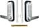 JOUNJIP Mechanical Keyless Combination Lever Handle Door Lock Flat Spindle No Batteries No Power No Key Needed Satin Chrome