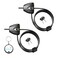 Master Lock 8417D Cable Lock Python Adjustable Keyed Cable Lock 6 ft Long 2 Pack Bundle with Keychain Light