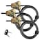 Master Lock Keyed Alike Python Adjustable Camouflage Cable Locks w6 Keys 8418KA CAMO 3Pack