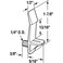 PRIME-LINE PrimeLine MP9117100 SelfLocking Shelf Support Peg with 34 In Shelf 14 In Brown 100 Pack