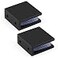 Ranbo Modern Black 0 Glass to Wall Shelf Clips 2 Pack Stainless Steel 4mm Thick 516 12 812 mm Glass Thickness 2 PC