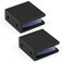 Ranbo Modern Black 0 Glass to Wall Shelf Clips 2 Pack Stainless Steel 4mm Thick 516 12 812 mm Glass Thickness 2 PC