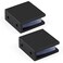 Ranbo Modern Black 0 Glass to Wall Shelf Clips 2 Pack Stainless Steel 4mm Thick 516 12 812 mm Glass Thickness 2 PC