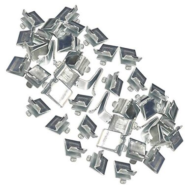 Bueyfolt Adjustable Steel Pilaster Shelf Support Clips 40 Pieces