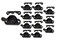 QCAA Steel Window Sash Lock CTC 2 Matte Black 12 Pack Made in Taiwan