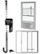 Smart Guard WinLock Window Security Bar for Child Safety Burglary Prevention Locks an Open Window with AC Fan Double Hung Protection Solid Steel Adjustable 321 Stops Up Down Inside Outside Year Around