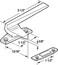 PRIME-LINE PrimeLine H 3597 RightHanded Aluminum Casement Locking Handle with Offset Base Single Pack