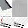 Yaocom 4 Pack Window Screen Kit 34 x 516 Inch Aluminum Frame with Corners Spline Springs Pull Tabs Screen Mesh and Screen Rolling Tool 32 x 32