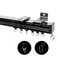 RoomDarkning Ceiling Curtain Track Ceiling Wall Mount Room Divider Curtains Track Rods Heavy Duty Ceiling Track Curtain Rail RV Ceiling Track for Curtains with Rollers Hooks Clips for 36ft Black