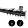 RoomDarkning Ceiling Curtain Track Ceiling Wall Mount Room Divider Curtains Track Rods Heavy Duty Ceiling Track Curtain Rail RV Ceiling Track for Curtains with Rollers Hooks Clips for 36ft Black