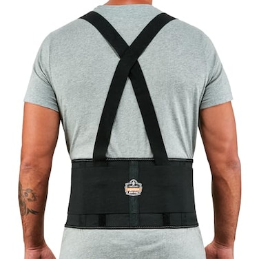 Ergodyne ProFlex 1650 Back Support Belt 75 Elastic Adjustable Removeable Straps Black 2XLarge