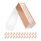 BAKIPACK 25 Rose Gold Macaron Boxes with Clear Window Elegant Style Holds 6 Macarons 74 x 2 x 2