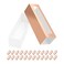 BAKIPACK 25 Rose Gold Macaron Boxes with Clear Window Elegant Style Holds 6 Macarons 74 x 2 x 2