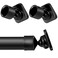 Newtay 2 Sets Angled Shower Rod Mount for Sloped Walls Angled Wall Bracket for 25 mm Shower Bar Low Cost Solution