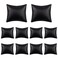 AUEAR 10 Pack Black PU Leather Watch Pillows Jewelry Display Pillow Bracelet Bangle Cushion Organizer for Gift Box