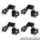 Coshar 4Pcs Heavy Duty Bed Rail Fittings Black Bed Frame Brackets Adapter UShape Bed Supporters Hardware for Bunk Bed Headboard 362x19LW