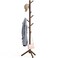 Simple Houseware Wooden Coat Rack Stand Garment Adjustable Tree Rack 9 Hooks Walnut