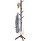 Simple Houseware Wooden Coat Rack Stand Garment Adjustable Tree Rack 9 Hooks Walnut