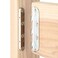 POWERTEC Surface Mounted Bed Rail Brackets 4PK Bed Frame Hardware w Mounting Screws for Bed FrameHead BoardFootboards NoMortise Bed Hardware 71425