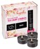 HYOOLA Scented Tealight Candles Clear Cup Black Tealight Candles Scented 6 Hour Burn Time 15 Pack European Made