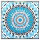DICOFUN 32 Moroccan Tile Peel and Stick Backsplash 6 x 6 Waterproof Mandala Stick on Wall Tiles Style 9