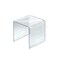 Azar Displays 515318 75 Acrylic Square Riser 4 Pack