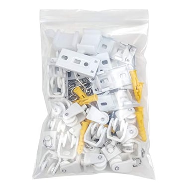 KXLife Accessories Kit for Flexible Ceiling Curtain Track Bendable Curtain Track Hardware Set Accessories Set