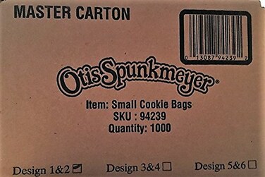 Otis Spunkmeyer 1000Count Disposable Paper Cookie Bags White